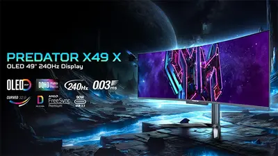 Acer uvedl monitor Predator X49 X s displejem OLED a poměrem 32:9