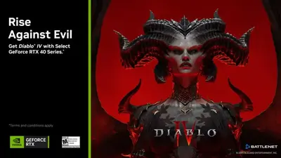 Akce Nvidie: k nově prodaným GeForce RTX 4000 zdarma Diablo IV