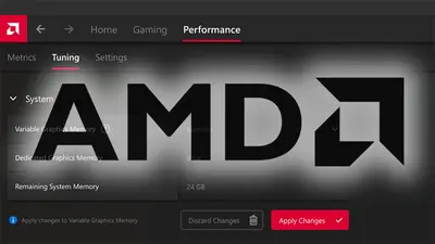 AMD uvádí Variable Graphics Memory: notebookům lze uživatelsky nastavit VRAM