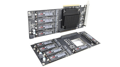 Apex Storage X21: až 21 SSD na jediné kartě, 168 TB a 31 GB/s