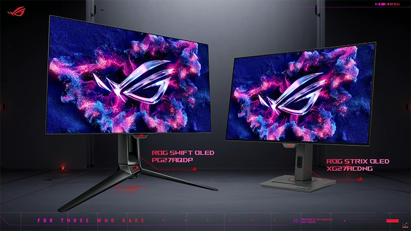 Asus představil nové 27" herní OLED monitory s frekvencemi 360 a 480 Hz