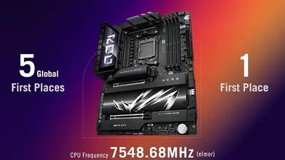 Asus přetaktoval Ryzen 9 9950X na frekvenci 7,55 GHz