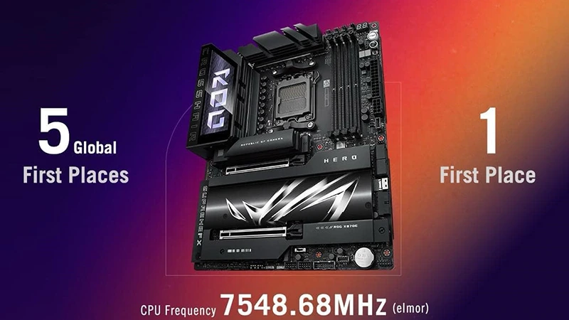 Asus přetaktoval Ryzen 9 9950X na frekvenci 7,55 GHz