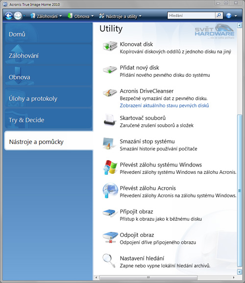Acronis True Image Home 2010: co umí?