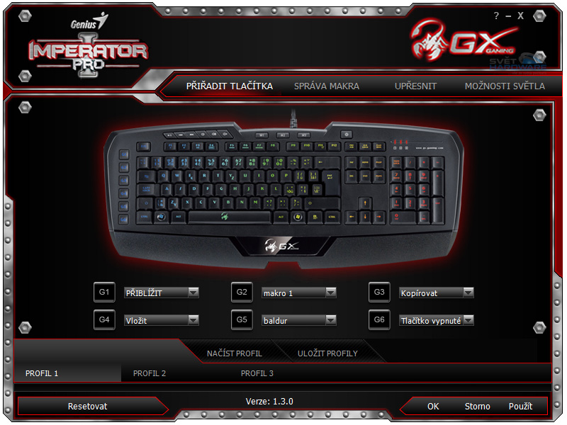 Genius Imperator Pro: podsvícená herní prvotina