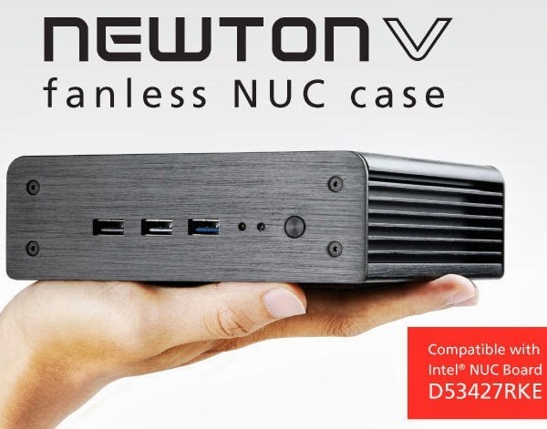 Akasa uvádí malé pasivně chlazené skříně Newton pro NUC