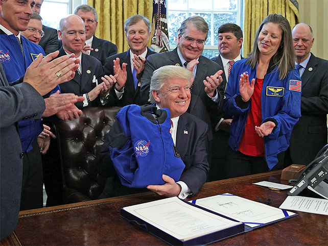 Trump potvrdil 19,5 miliard dolarů pro NASA a její důležité programy