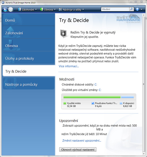 Acronis True Image Home 2010: co umí?