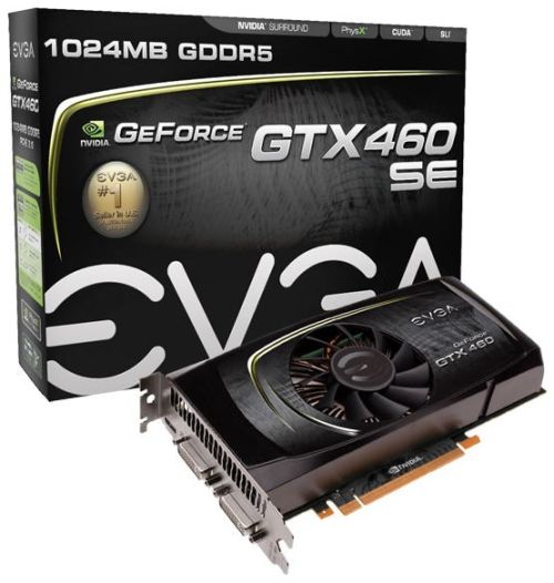 EVGA vydala dvě GeForce GTX 460 SE