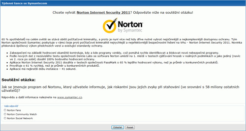 Týdenní šance se Symantecem (22. - 28.11.)