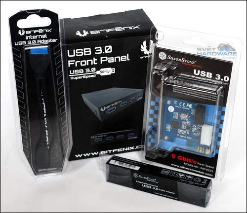 Příslušenství pro USB 3.0 od BitFenixu a SilverStone