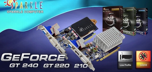 Sparkle nabídne pasivně chlazené a nízkoprofilové GeForce