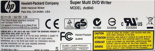 HP DVD-840e aneb zakuklená LG GSA-4166B