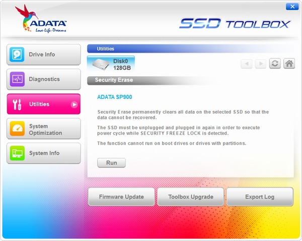 ADATA nabízí vlastní software pro údržbu SSD