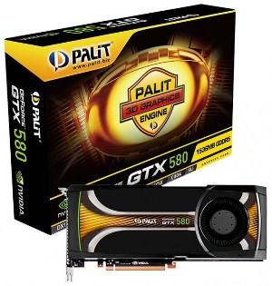 Palit představuje hned dvě karty GeForce GTX 580