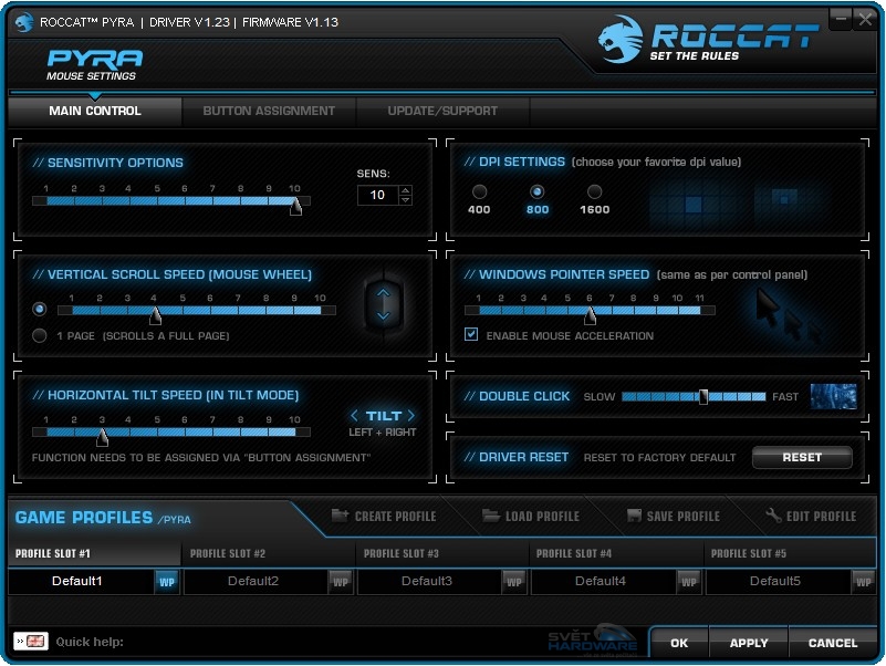 Roccat Pyra: mobilní hráč