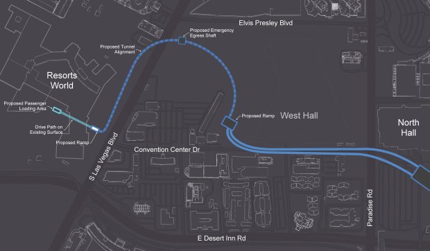 Muskova Boring Company prodlouží tunel až do Resorts World Las Vegas
