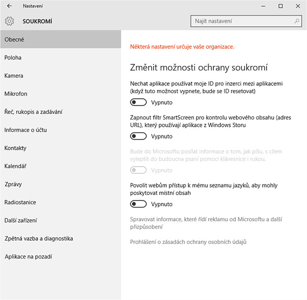Microsoft se vyjádřil k otázce soukromí ve Windows 10