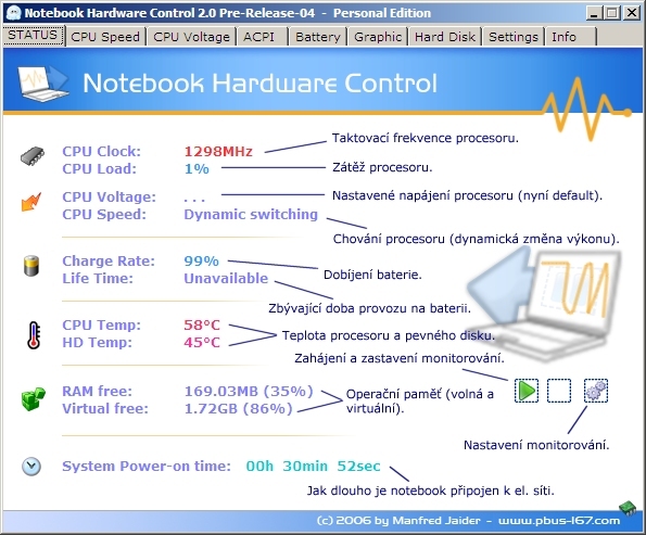 Notebook Hardware Control (NHC)
