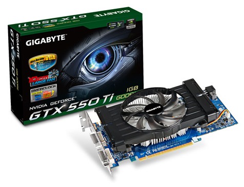 Gigabyte si také připravil přetaktovanou GeForce GTX 550 Ti