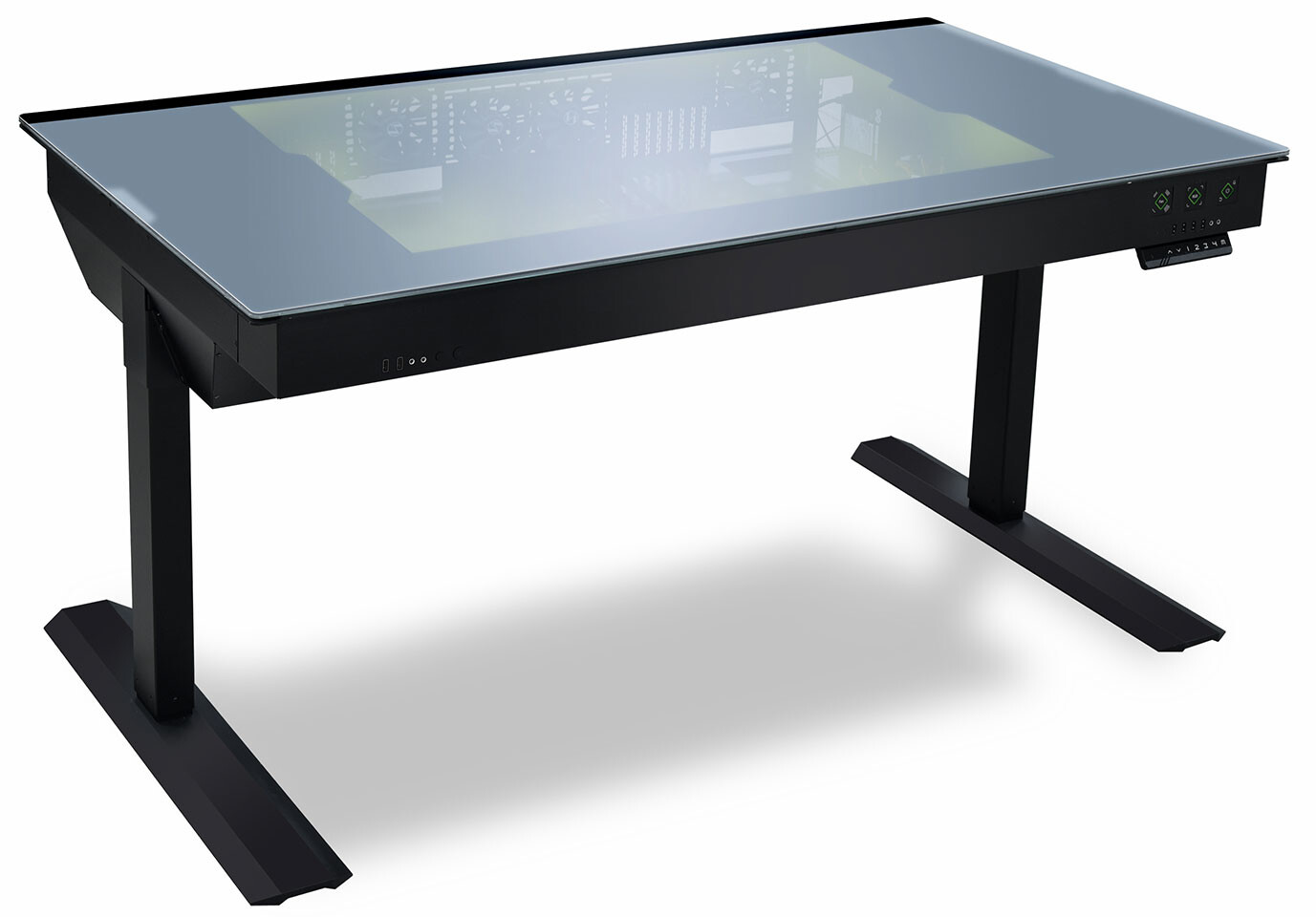 Lian Li uvádí hliníkové PC stoly/skříně s elektrochromickými zatmívacími skly