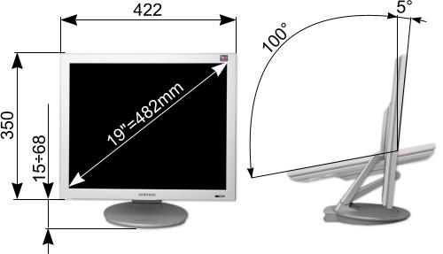 Megatest 19" LCD: Samsung 193P+