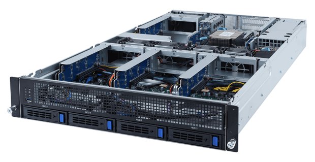 Gigabyte G242-Z11 dostává AMD EPYC, NVIDIA A100 a PCIe 4.0