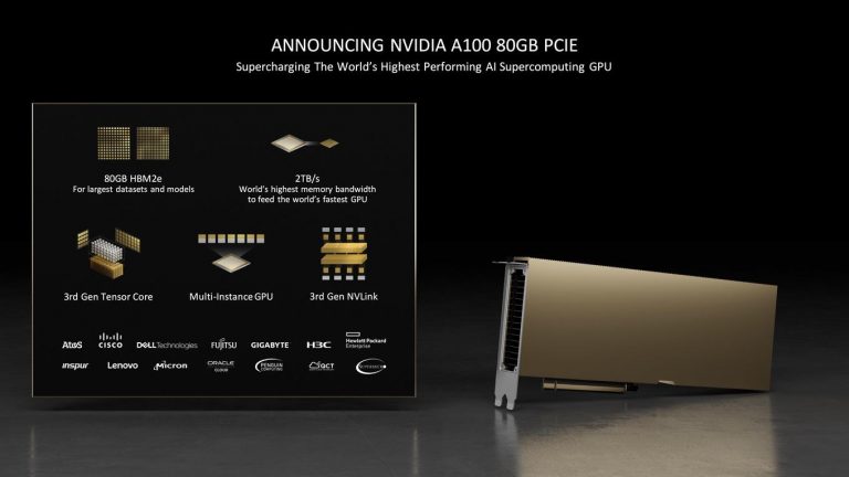 NVIDIA představila akcelerátor A100 s 80 GB rychlé paměti 