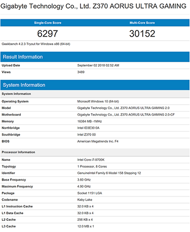 Core i7-9700K se ukázal v Geekbench, jak si stojí vedle i7-8700K?
