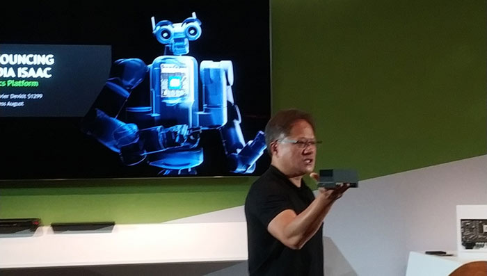 NVIDIA Isaac: robotická platforma s výkonem 30 bilionů operací za sekundu