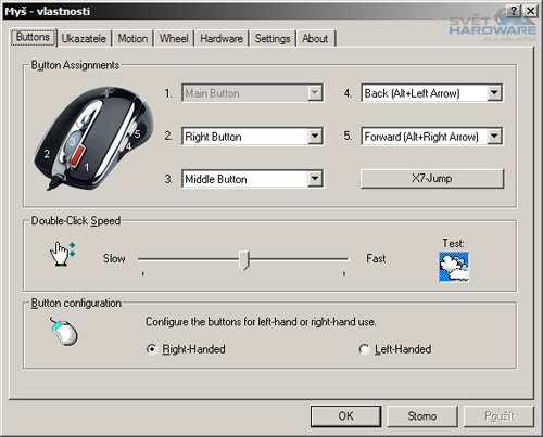 Sedm herních myší v testu