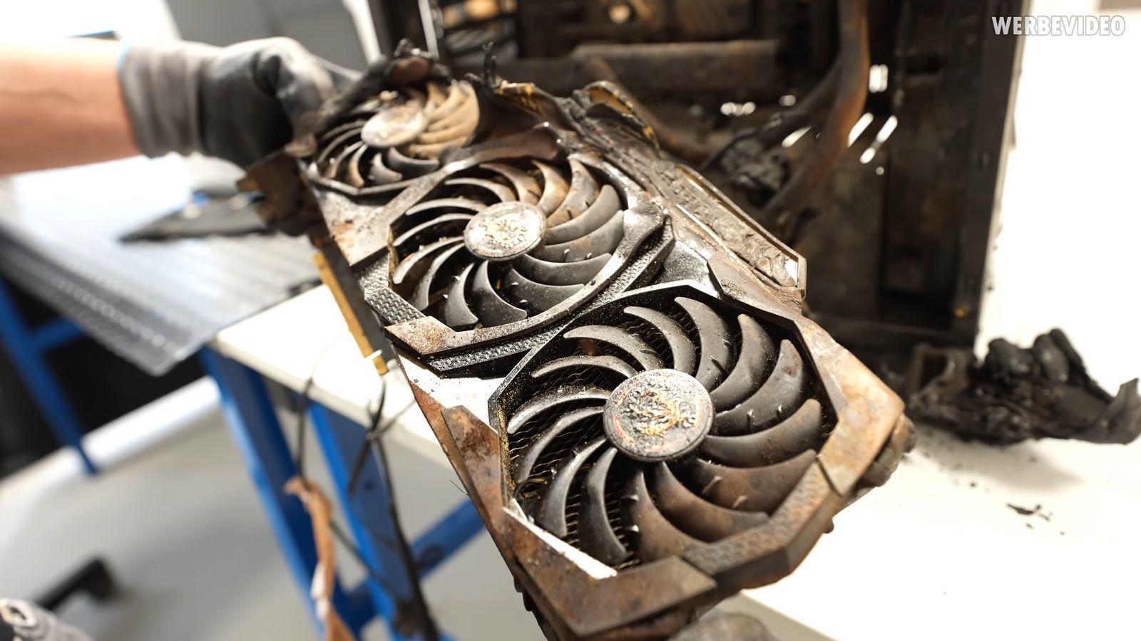 GeForce RTX 2070 SUPER přežila i žár hořícího bytu