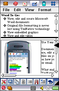 Documents To Go 2.0 pro Symbian UIQ – Obejdete se bez konverze