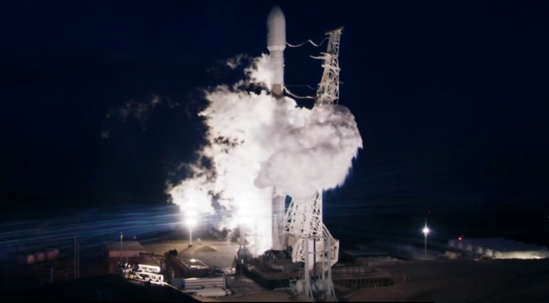 SpaceX zkusilo chytit kryt nákladu rakety Falcon 9