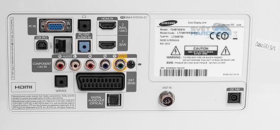 Samsung T24B750: monitor, televize a MMC
