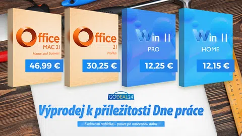 Využijte slevy k příležitosti Dne práce: Jednorázová platba 30,25 € a MS Office 2021 Professional je navždy váš! Nejnovější Windows 11 Pro v akci
