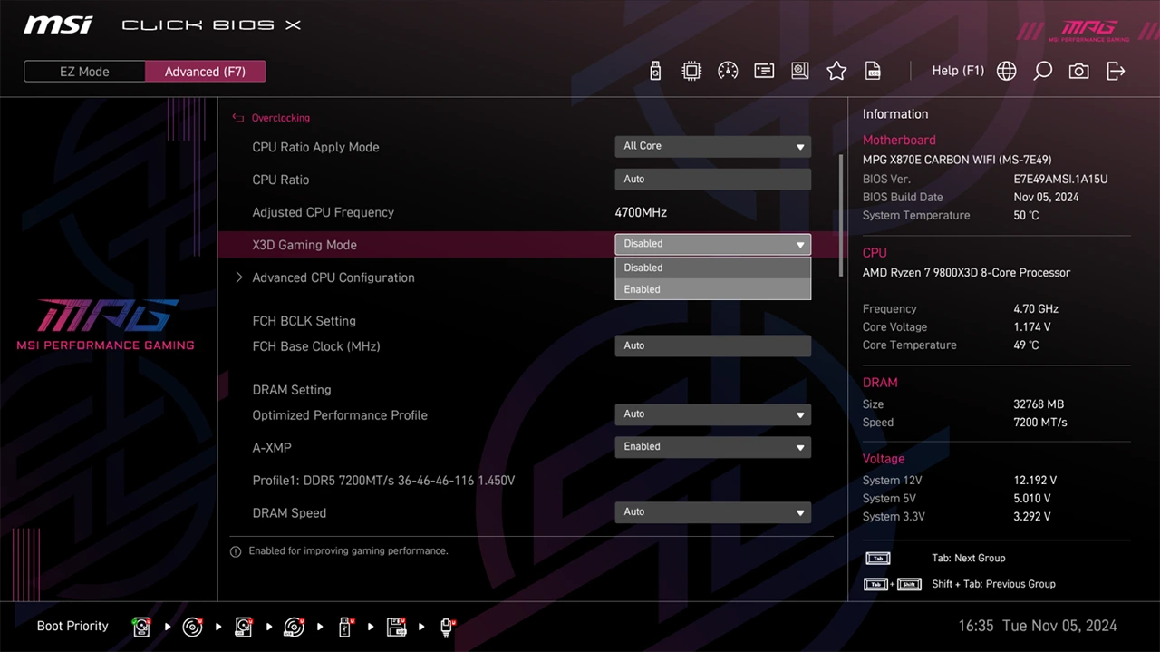 MSI X3D Gaming Mode zvyšuje výkon AMD s 3D V-Cache ve hrách až o 20 %