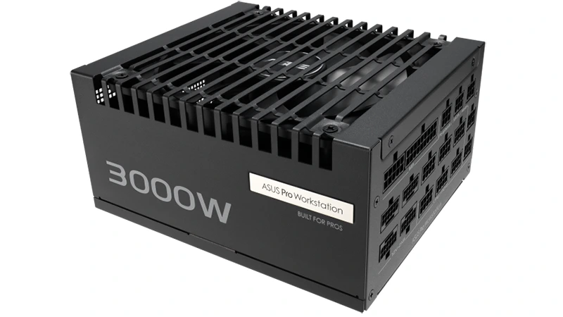Asus představuje 3000W zdroj Pro WS Platinum, zvládne napájet 4 GeForce RTX 5090