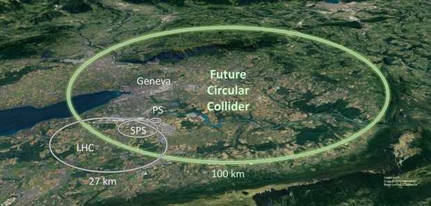 CERN chce postavit obří urychlovač FCC dlouhý 100 km