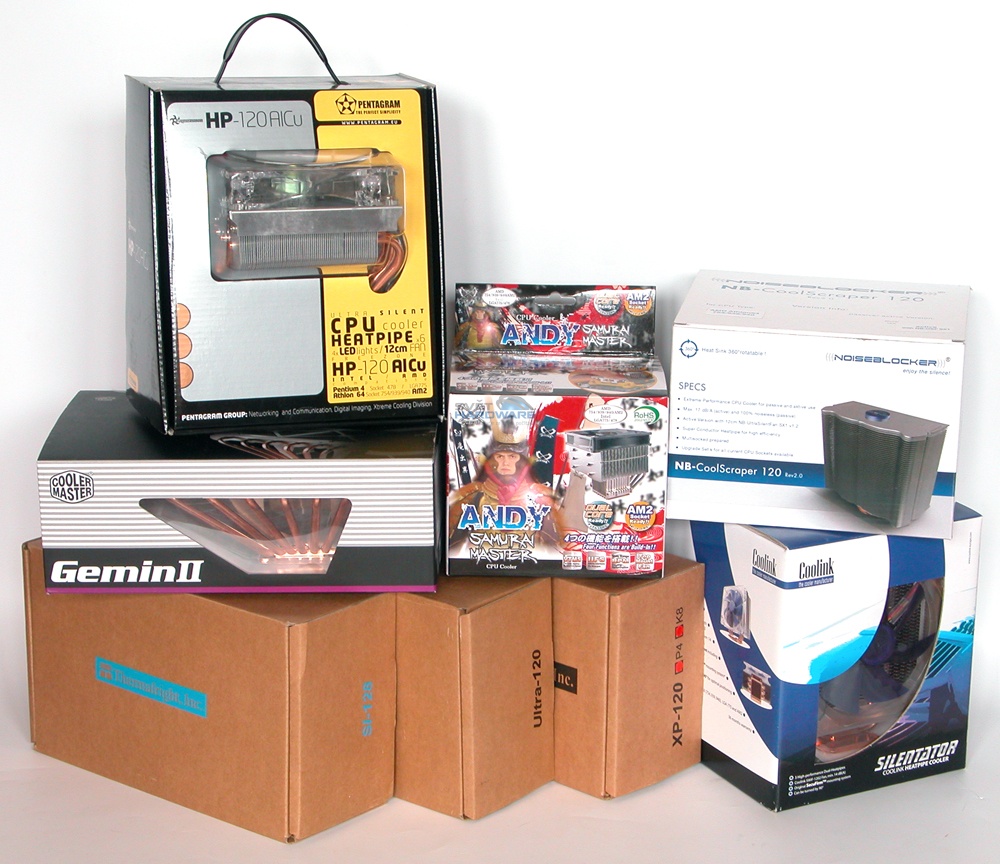 Megatest 15 chladičů procesorů: 1. část