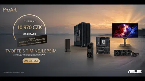 Cashback na Asus ProArt vrací až 10.970 Kč, platí i na některé jiné produkty