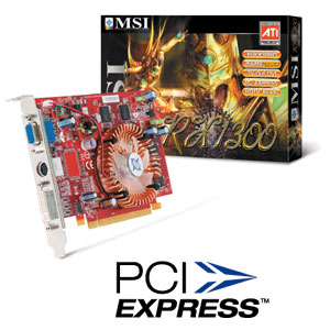 MSI uvádí první grafiku s čipem Radeon X1000: model X1300Pro-TD256E