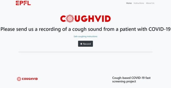 Aplikace Coughvid chce diagnostikovat COVID-19 po zakašlání