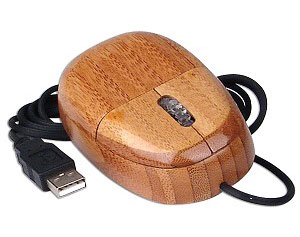 Set klávesnice a myši s dřevěným designem