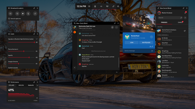 Windows 10 Game Bar nabídne funkci skupin i proti trolům
