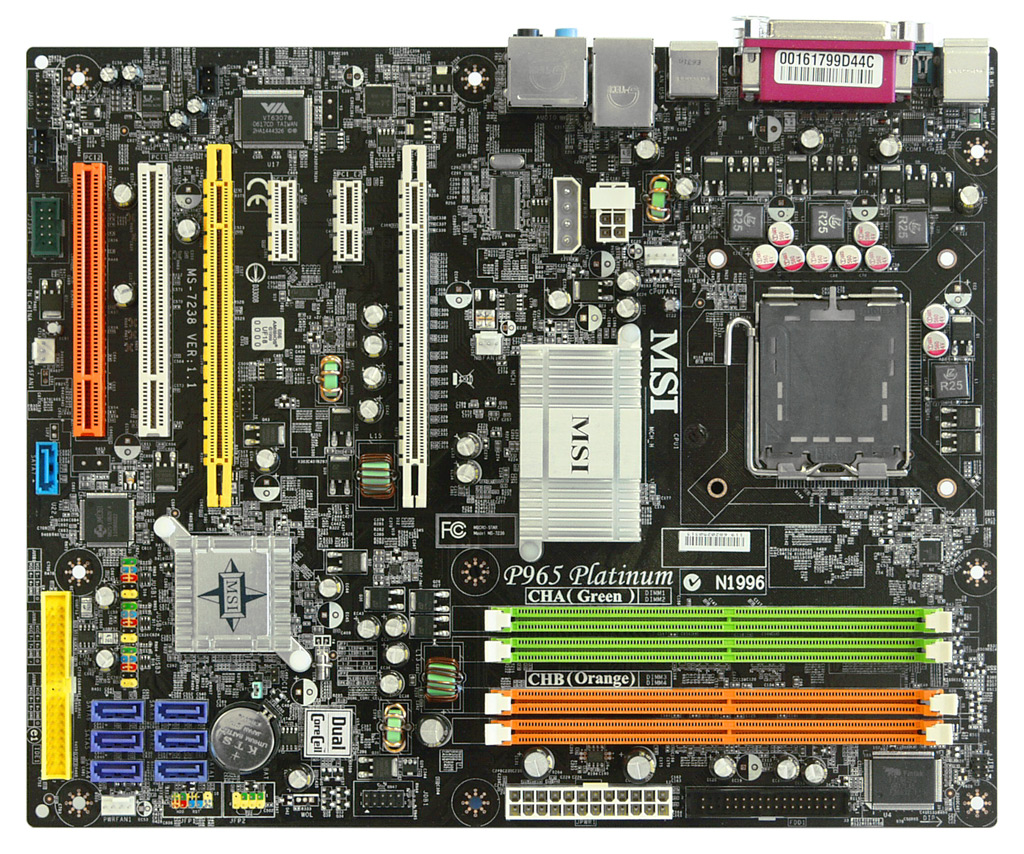 7x základ s P965: MSI P965 Platinum