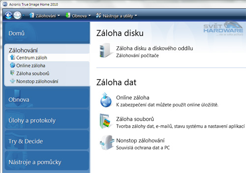 Acronis True Image Home 2010: co umí?
