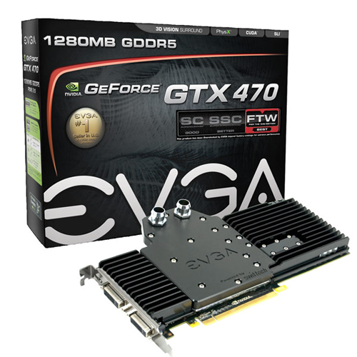 EVGA nabízí GeForce GTX 470 s vodním chlazením