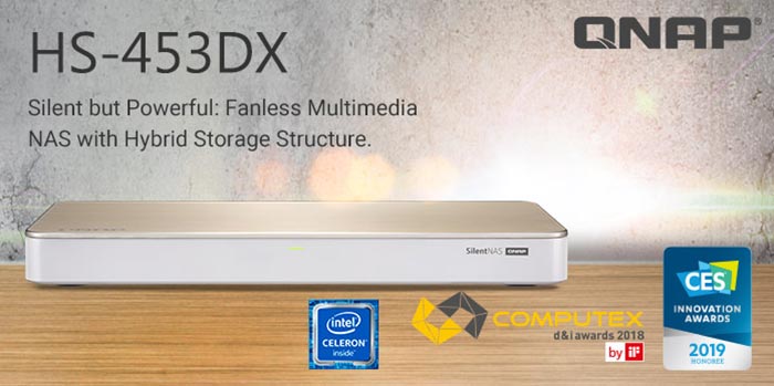 QNAP HS-453DX: tichý a plochý NAS s rychlou sítí