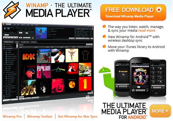 Přehrávač WinAmp po letech končí